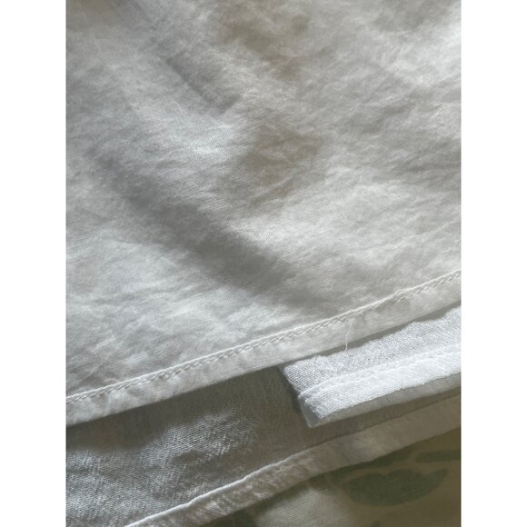 Talbots White Plus Size  D Cotton Boho Tired Skirt With Tassels Beachy Lagenlook - Picture 8 of 9